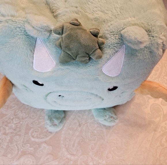 Urban Habitat Kids Cube Pouf - Green Dragon Monster, NWOT - Picture 2 of 12